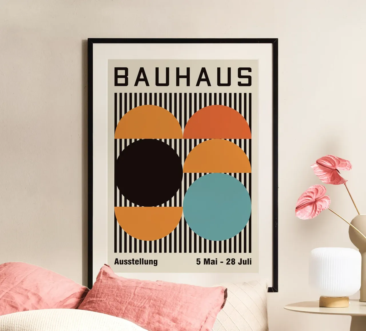 circles half-circles stripes black circle hahnemühle by MinimalistPosterCharles