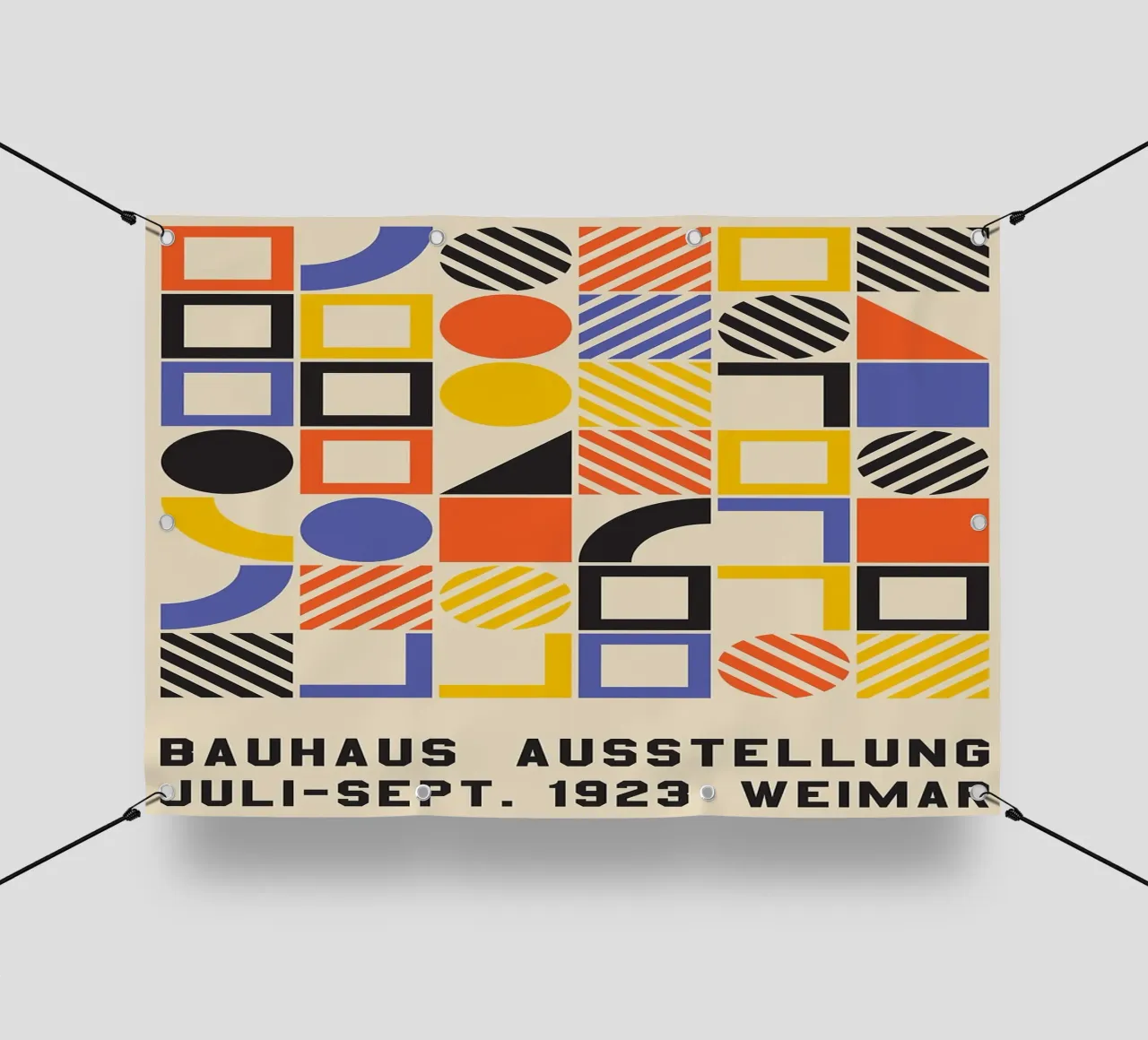 Geometrische Formen Blöcke bunte Kreise PVC Plane von MinimalistPosterCharles