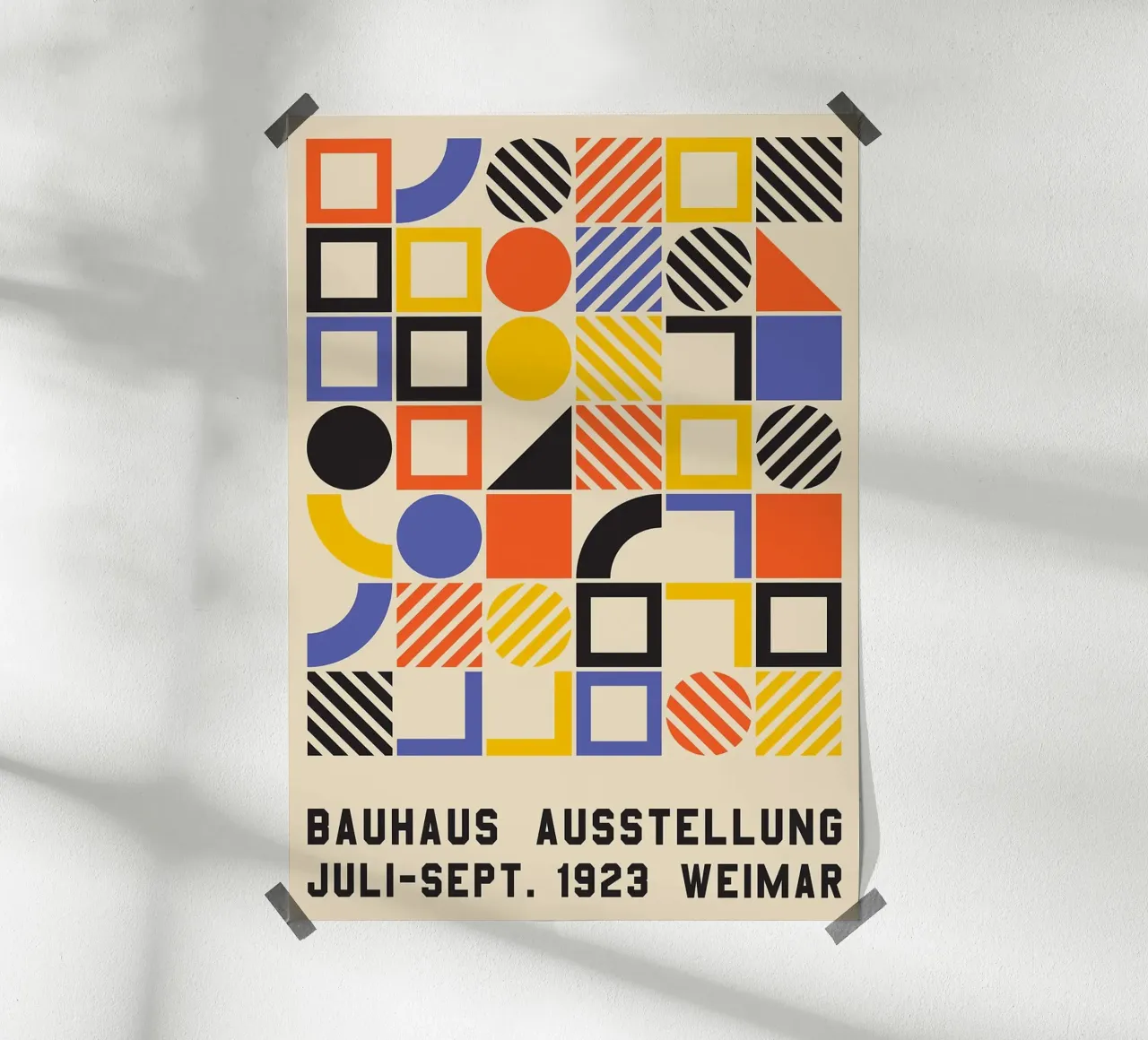 geometric shapes blocks colorful circles hahnemühle by MinimalistPosterCharles