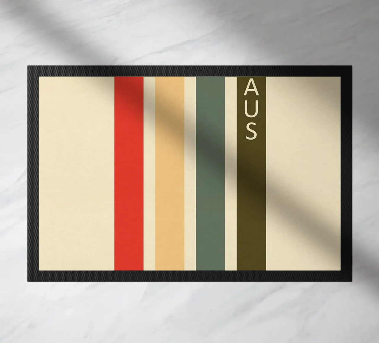 strisce linee verticali testo tipografia zerbino da MinimalistPosterCharles
