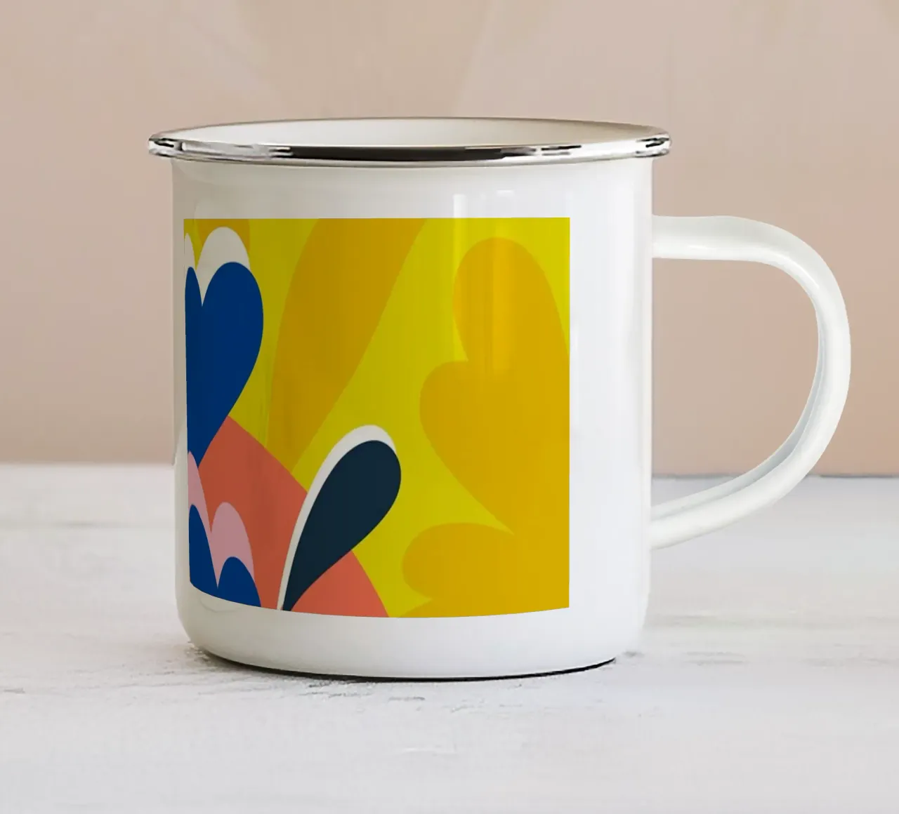 Armonia floreale tazza in smalto da Kintsugi99