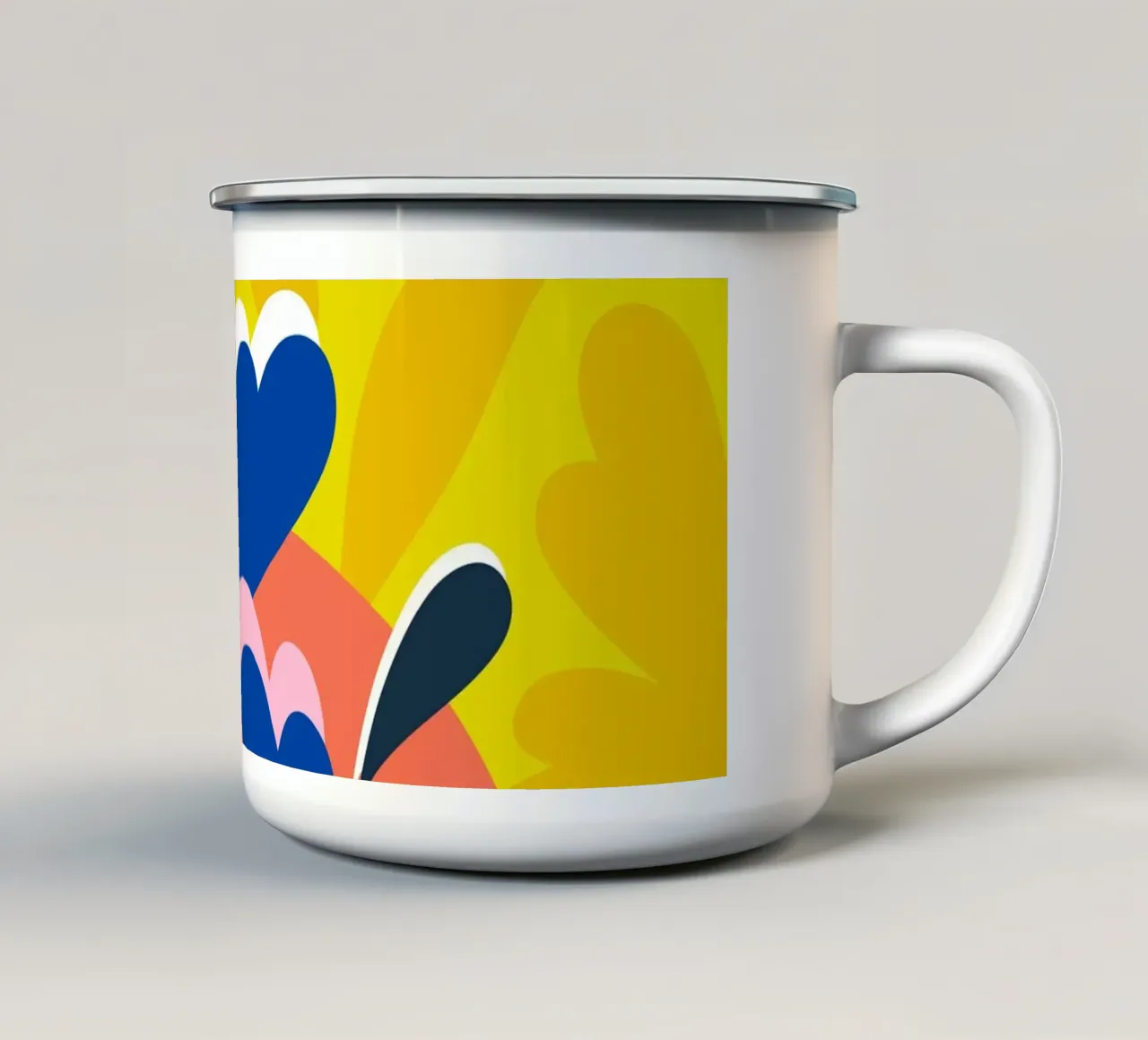 Armonia floreale tazza in smalto da Kintsugi99