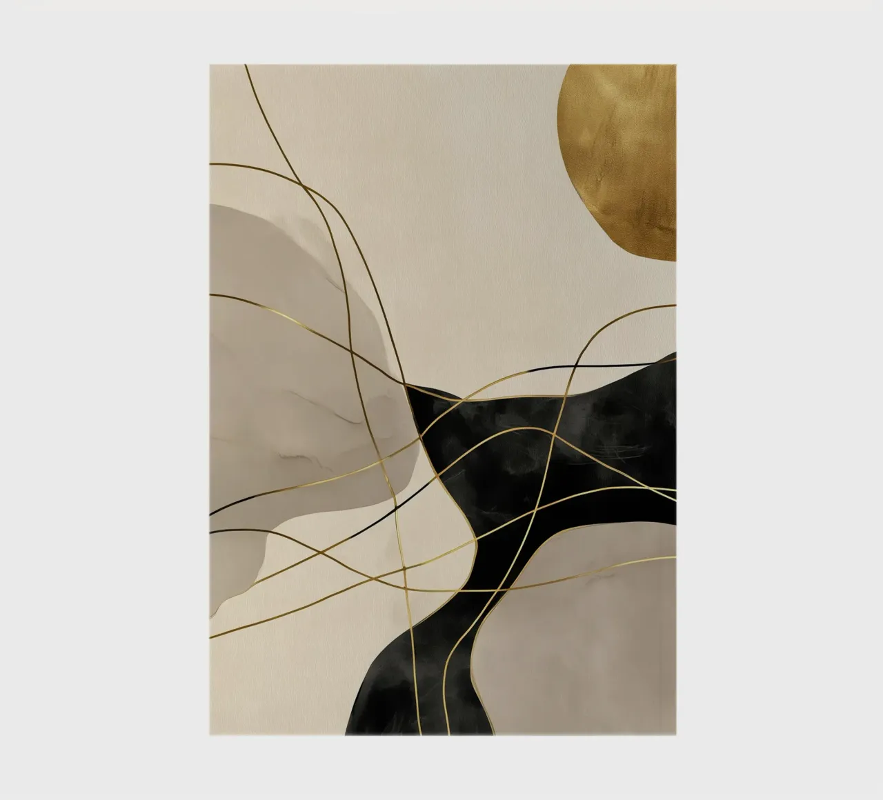 Moonlight near Klimt | Abstract Painting notebook by Autofocus