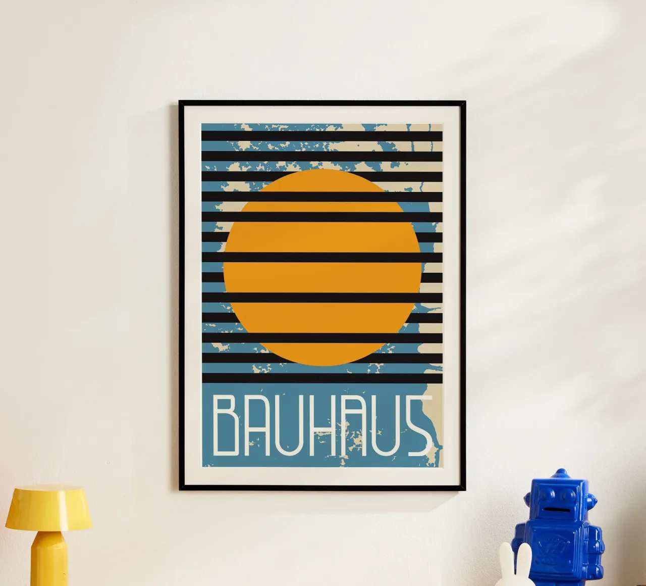 cercle géométrique lignes rayures poster de Purrfect Whiskers Art