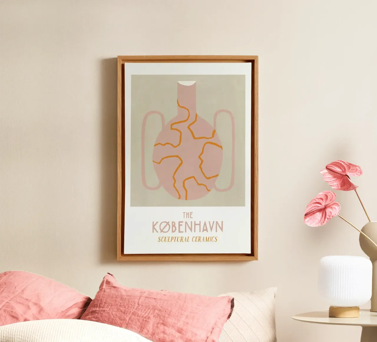The Kobenhavn No. 4 tela con Cornice a cassetta da typealive