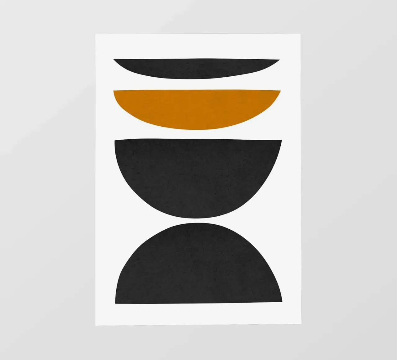 semicerchi forme geometriche contrasto telo in pvc da Purrfect Whiskers Art