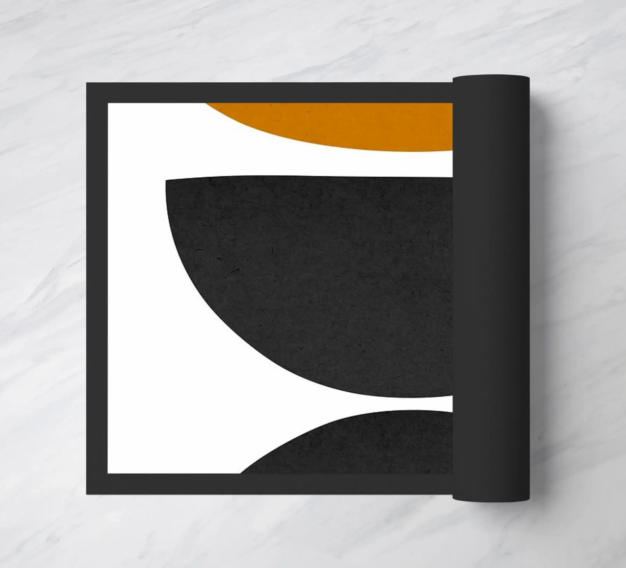 semicerchi forme geometriche contrasto zerbino da Purrfect Whiskers Art