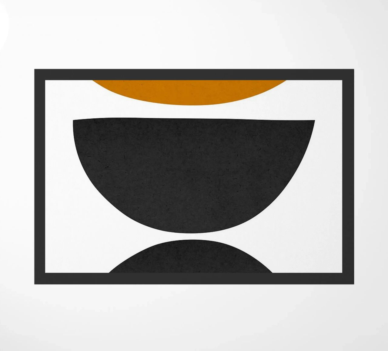semicerchi forme geometriche contrasto zerbino da Purrfect Whiskers Art