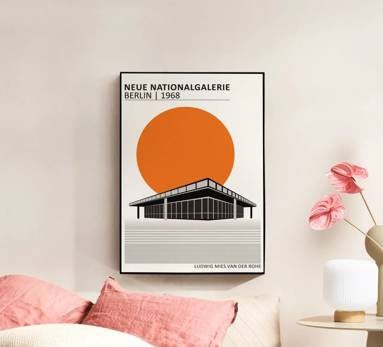 edificio moderno museo design geometrico plexiglass da Purrfect Whiskers Art