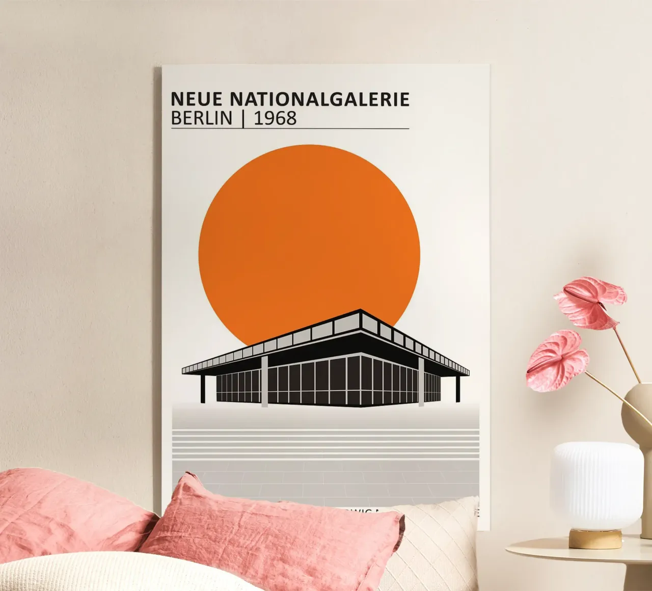 edificio moderno museo design geometrico plexiglass da Purrfect Whiskers Art