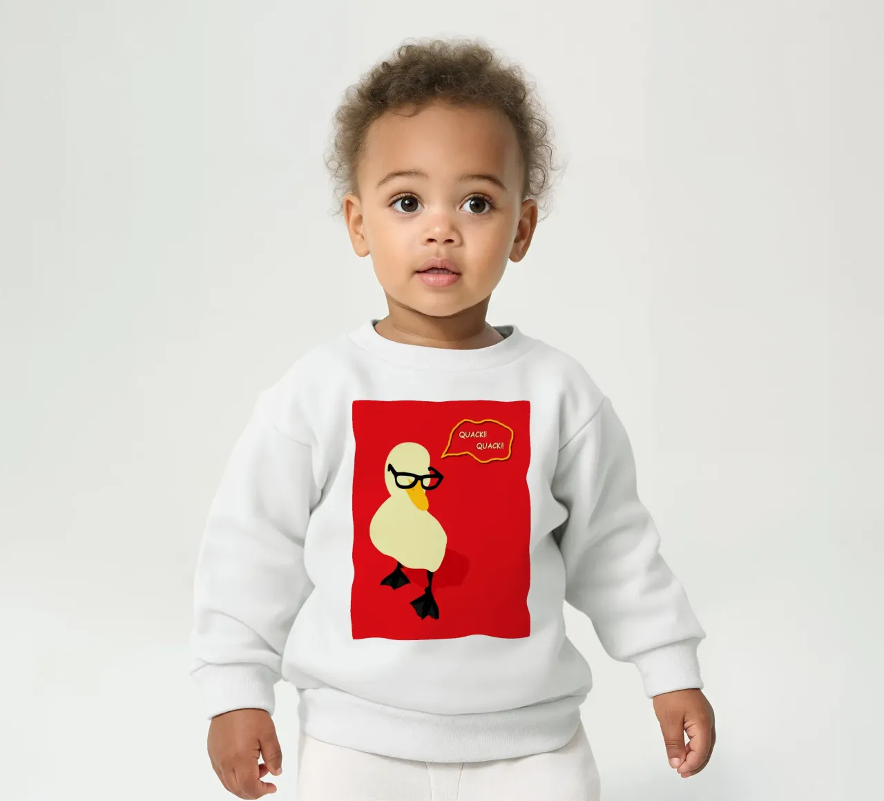 Dapper Duck baby sweatshirt by Kintsugi99