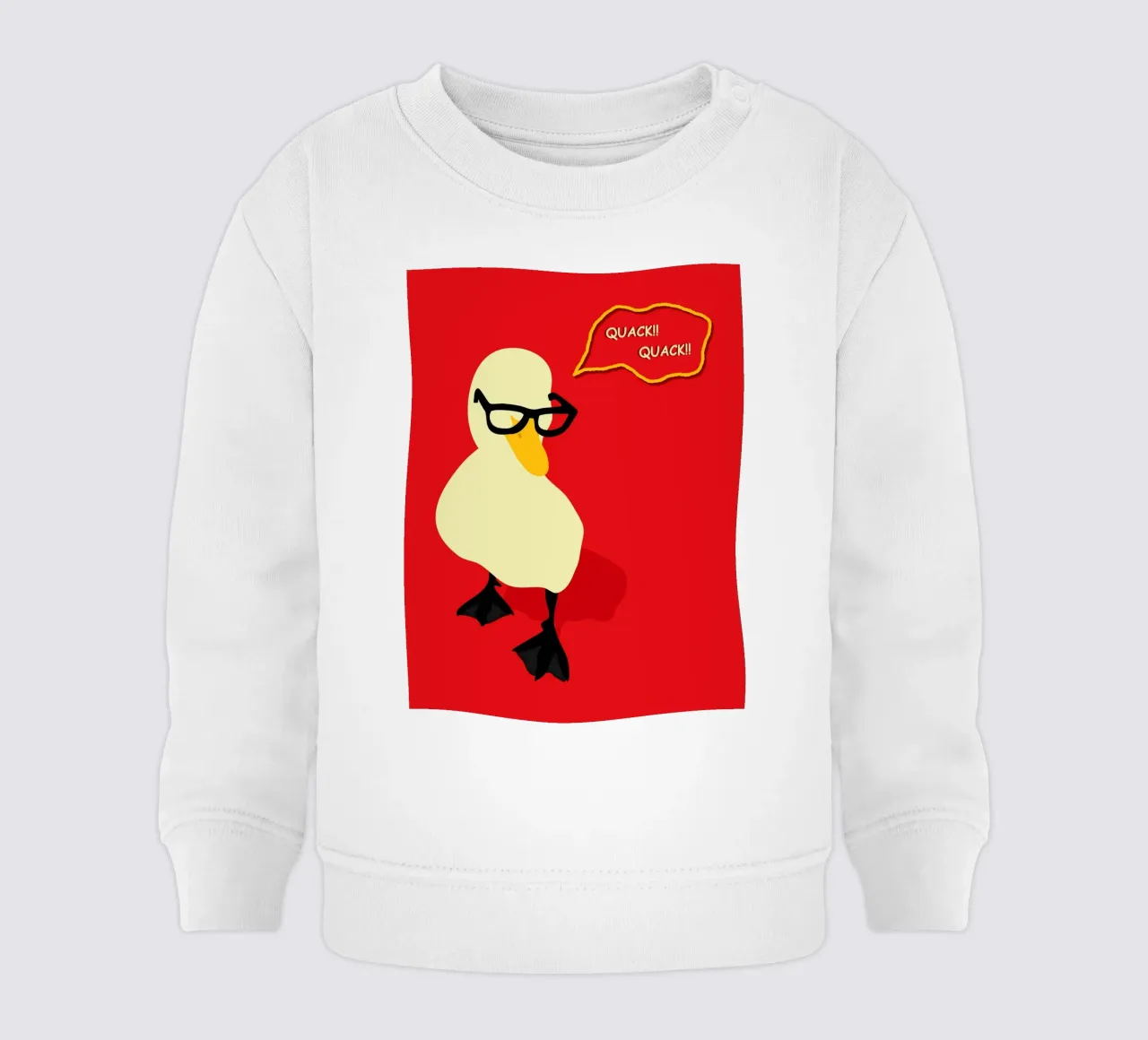 Dapper Duck baby sweatshirt by Kintsugi99