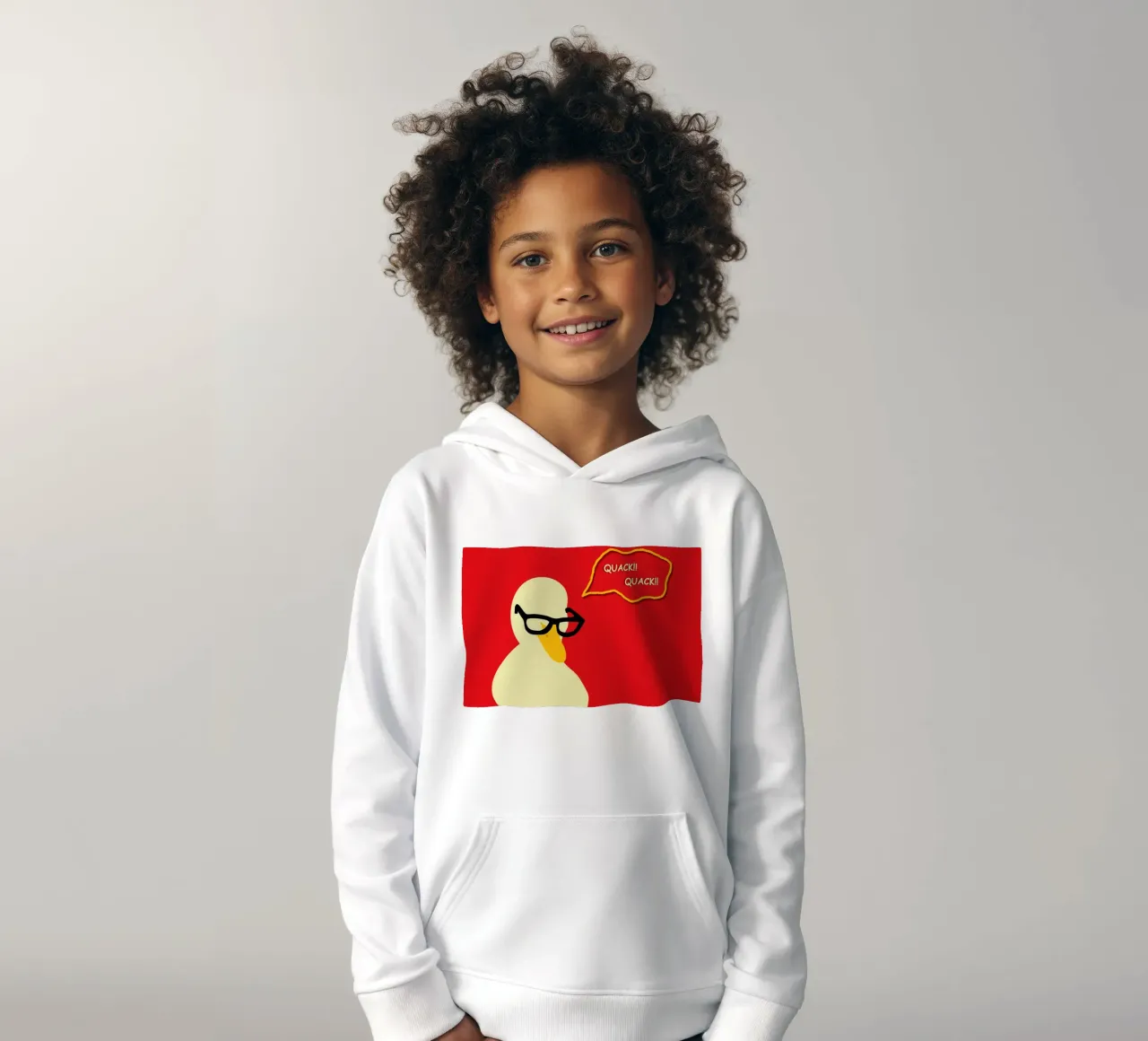 Anatra dapper felpa bambino con cappuccio da Kintsugi99
