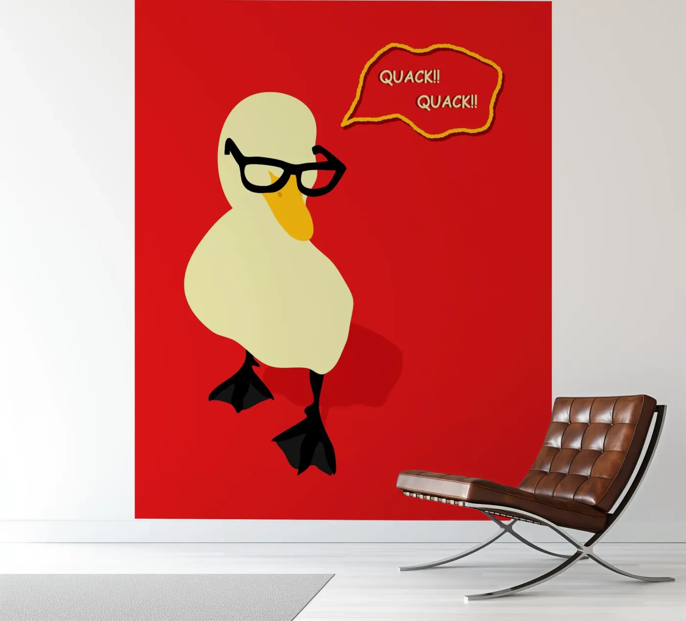 Dapper Duck fotobehang van Kintsugi99