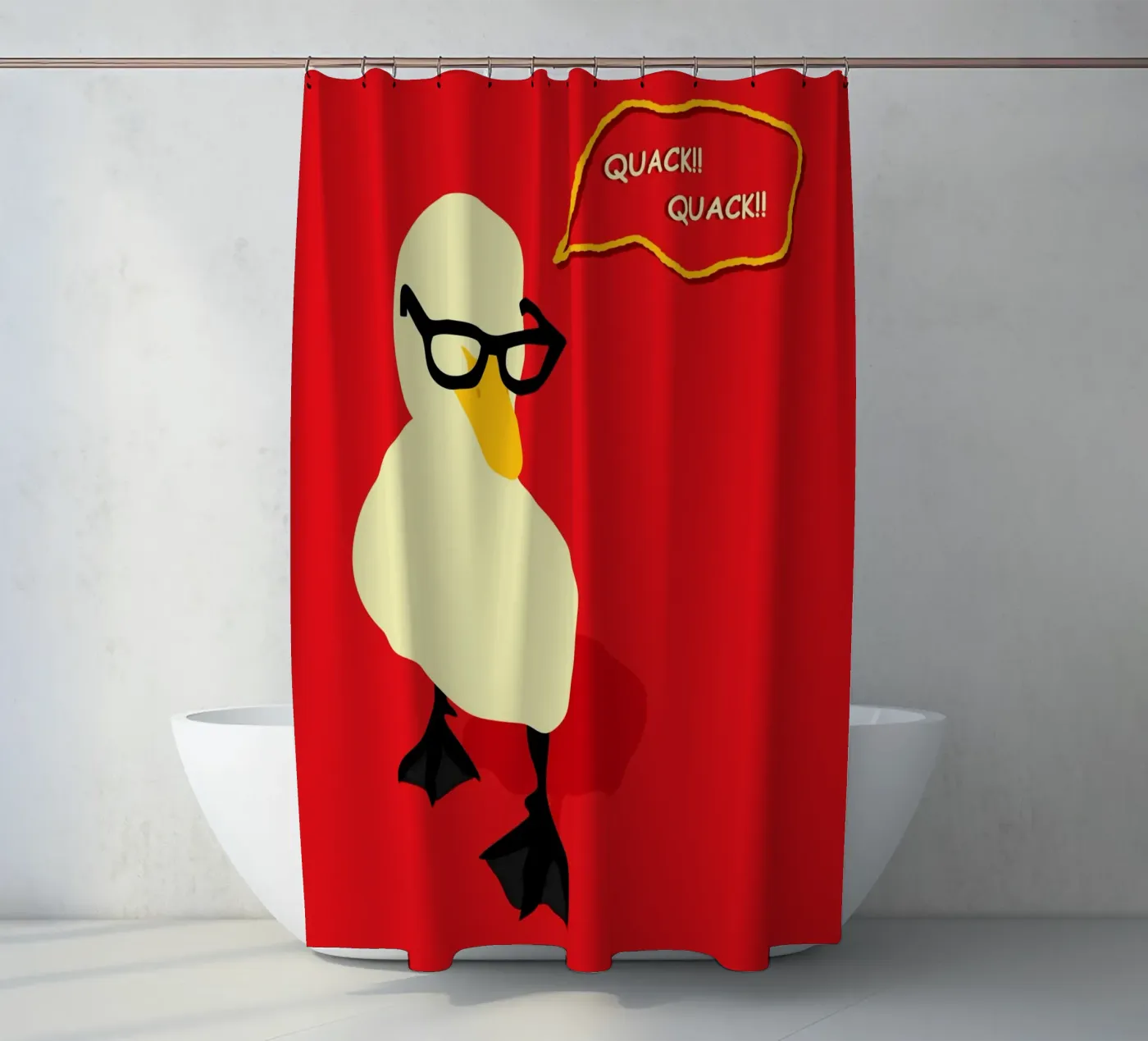 Dapper Duck Duschvorhang von Kintsugi99