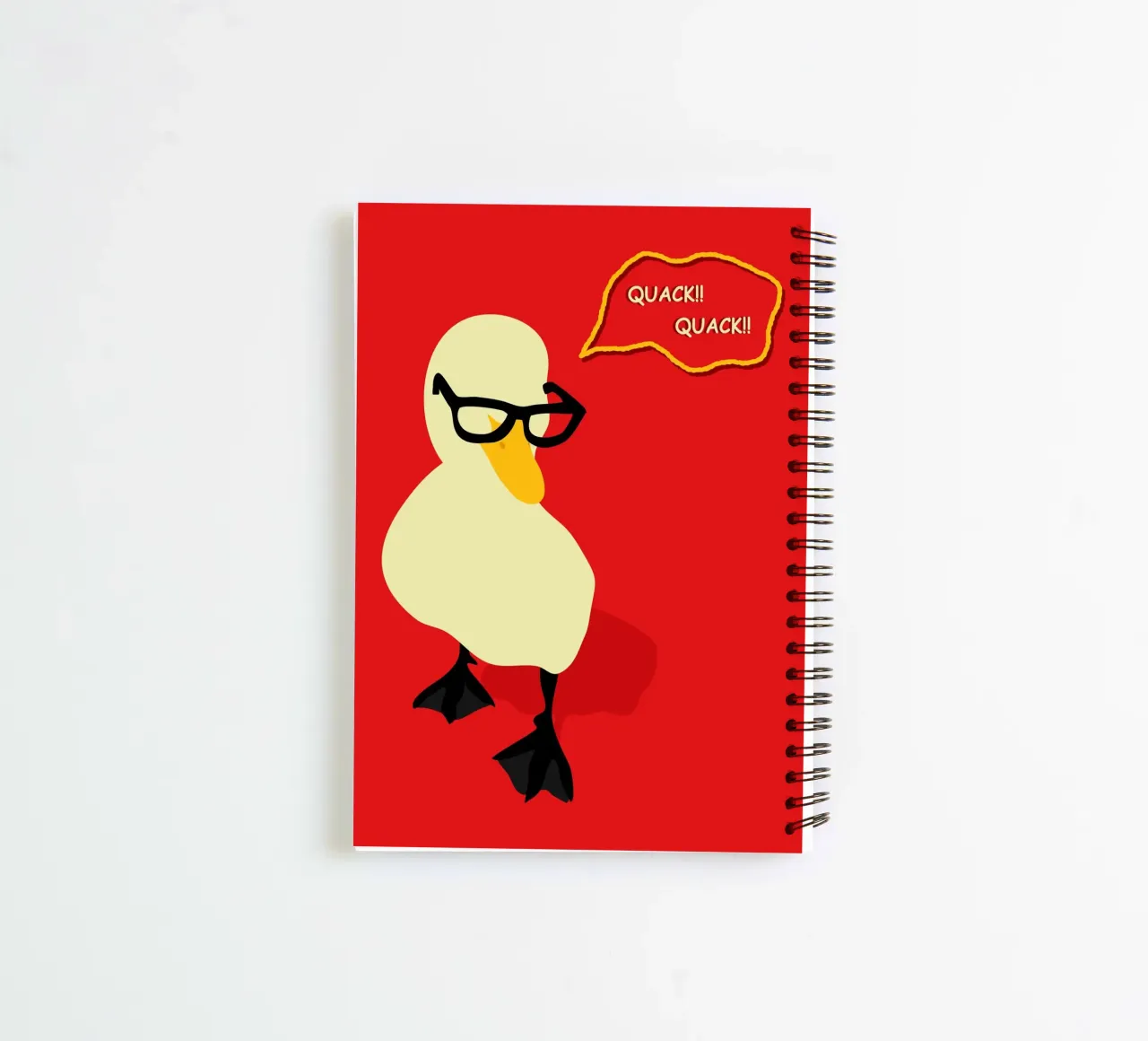 Dapper Duck spiral notebook by Kintsugi99