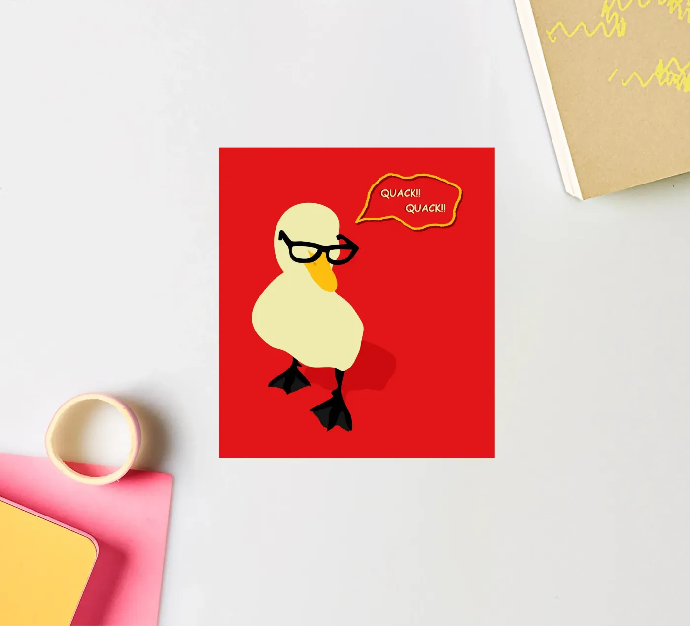 Dapper Duck sticker by Kintsugi99