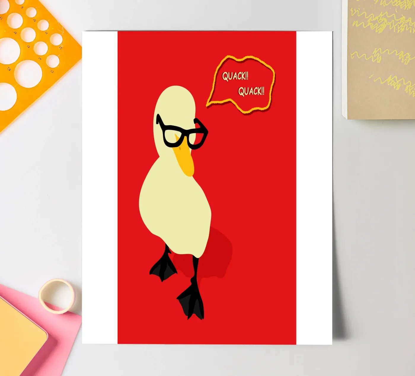 Dapper Duck sticker sheet by Kintsugi99