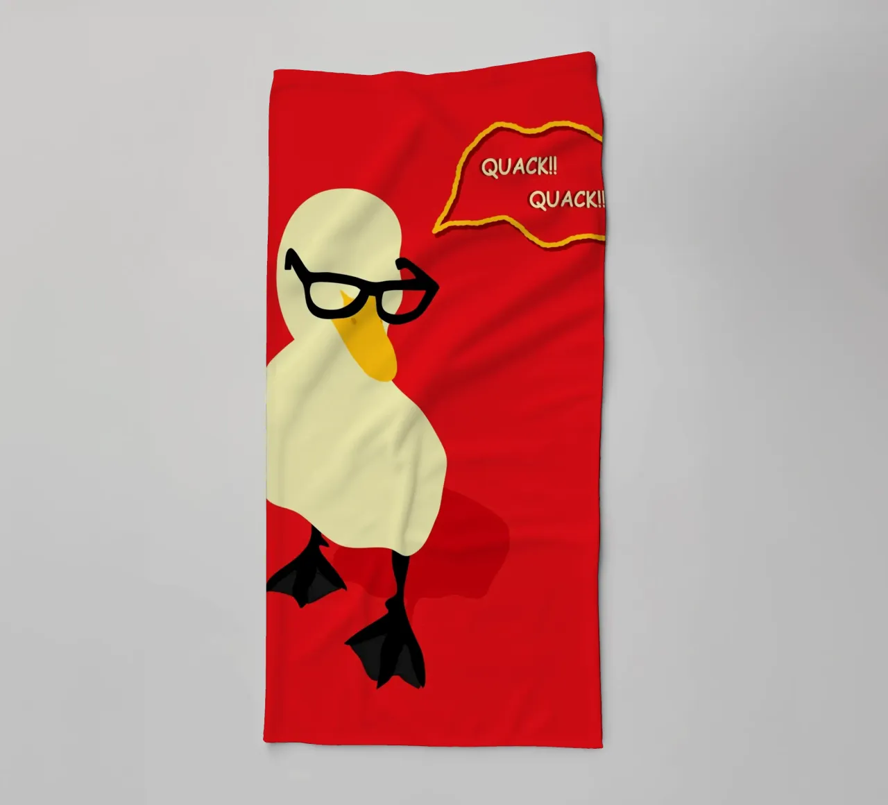 Dapper Duck towel by Kintsugi99