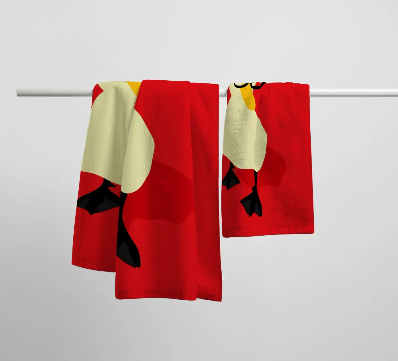Dapper Duck towel by Kintsugi99