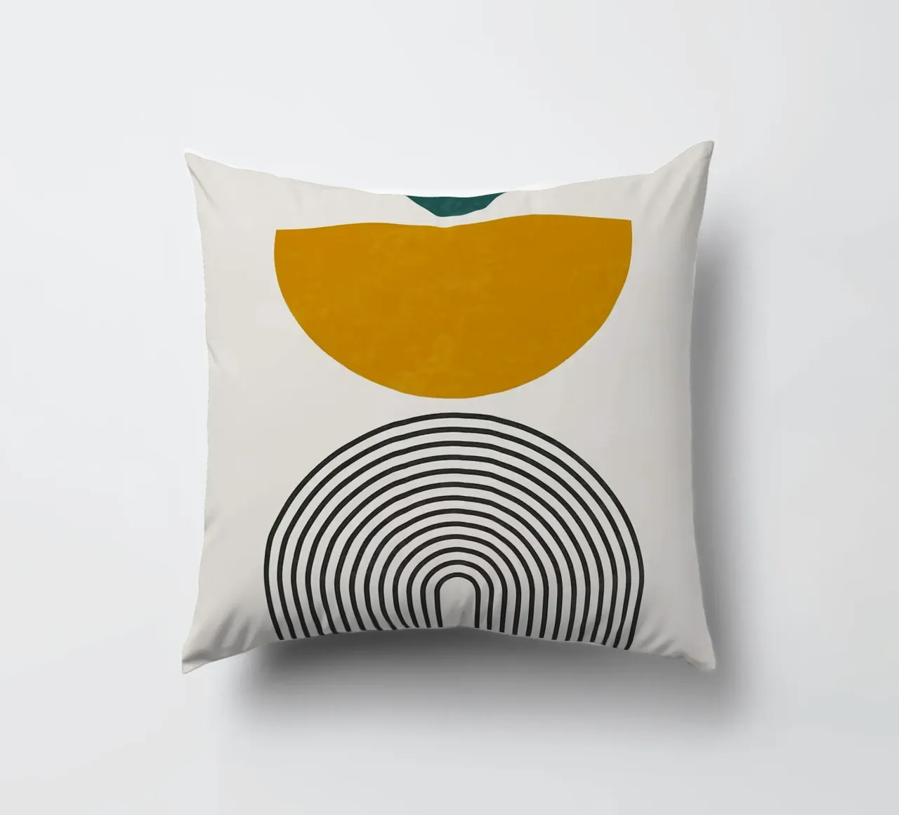 cerchio semicerchio archi linee cuscino da Purrfect Whiskers Art