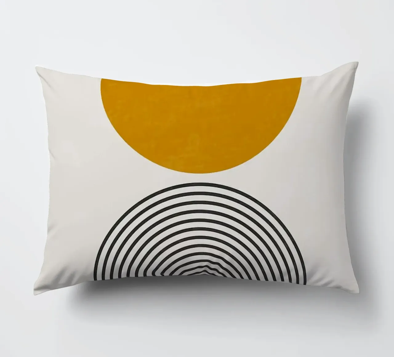 cerchio semicerchio archi linee cuscino da Purrfect Whiskers Art
