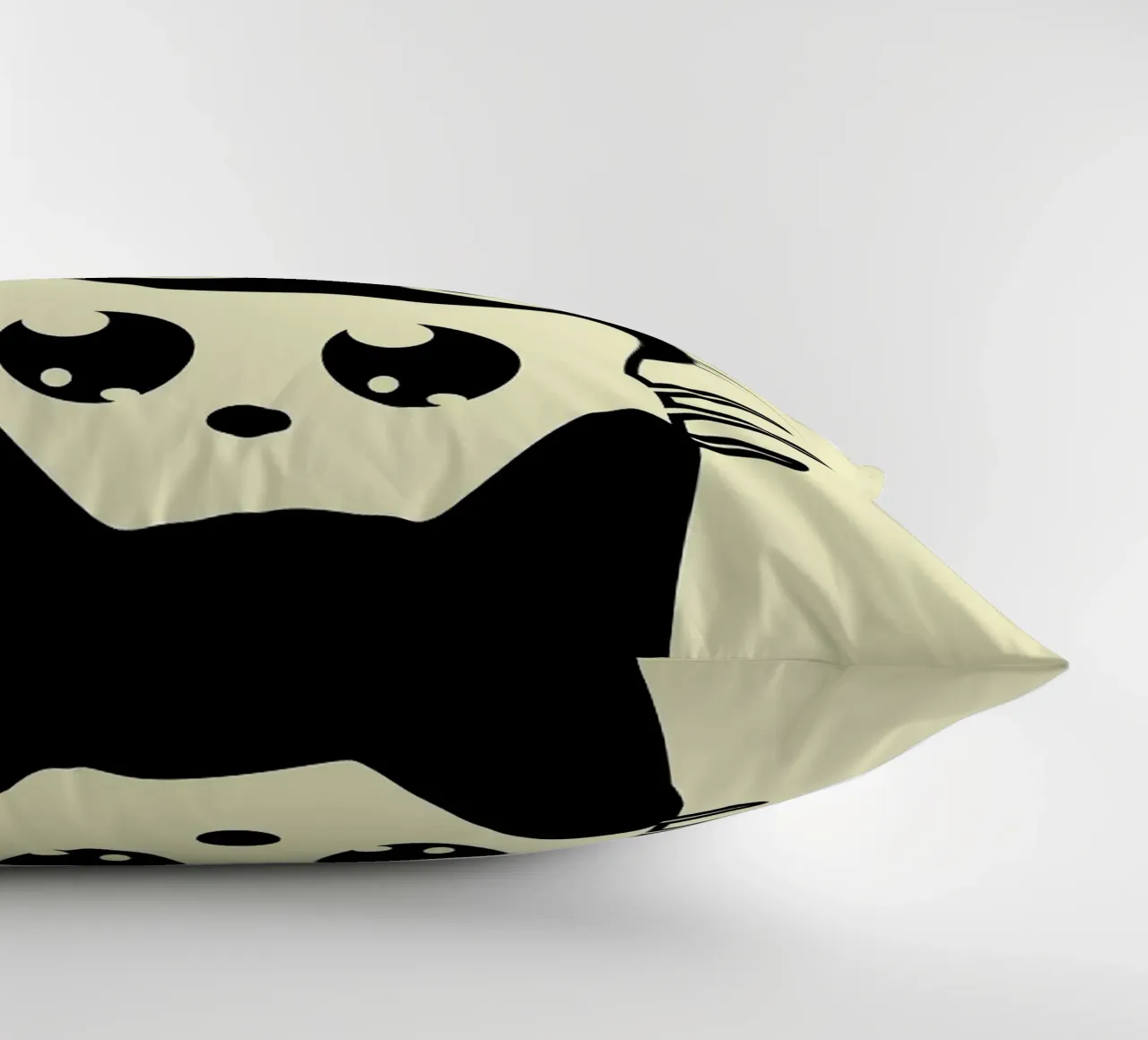 gatto facce di gatto baffi occhi cuscino da Purrfect Whiskers Art