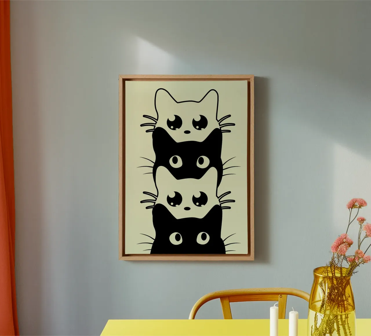 cat cat faces whiskers eyes canvas by Purrfect Whiskers Art