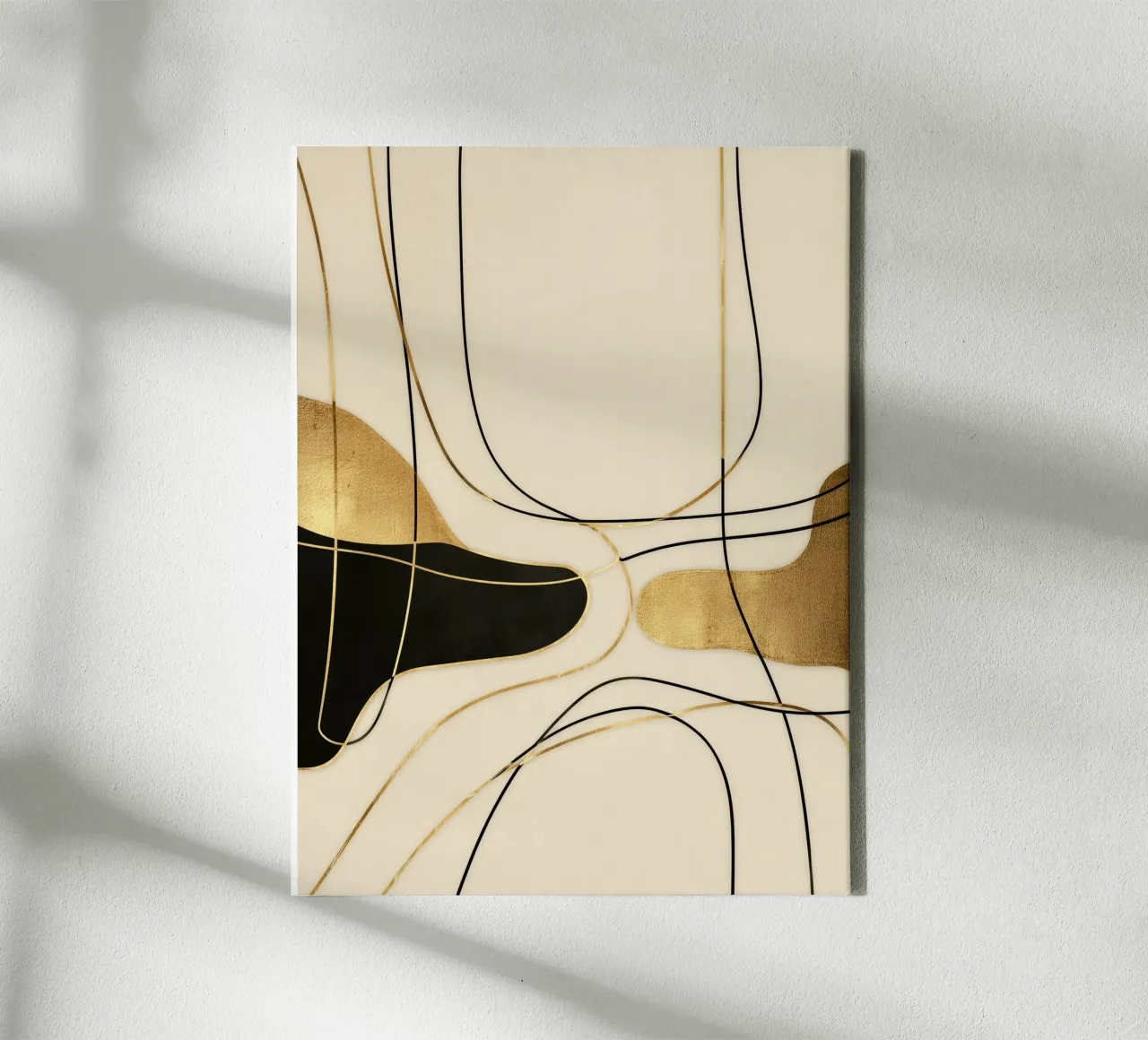 The Golden Thread of Ariadne | Abstract Painting canvas with Floater frame by Autofocus