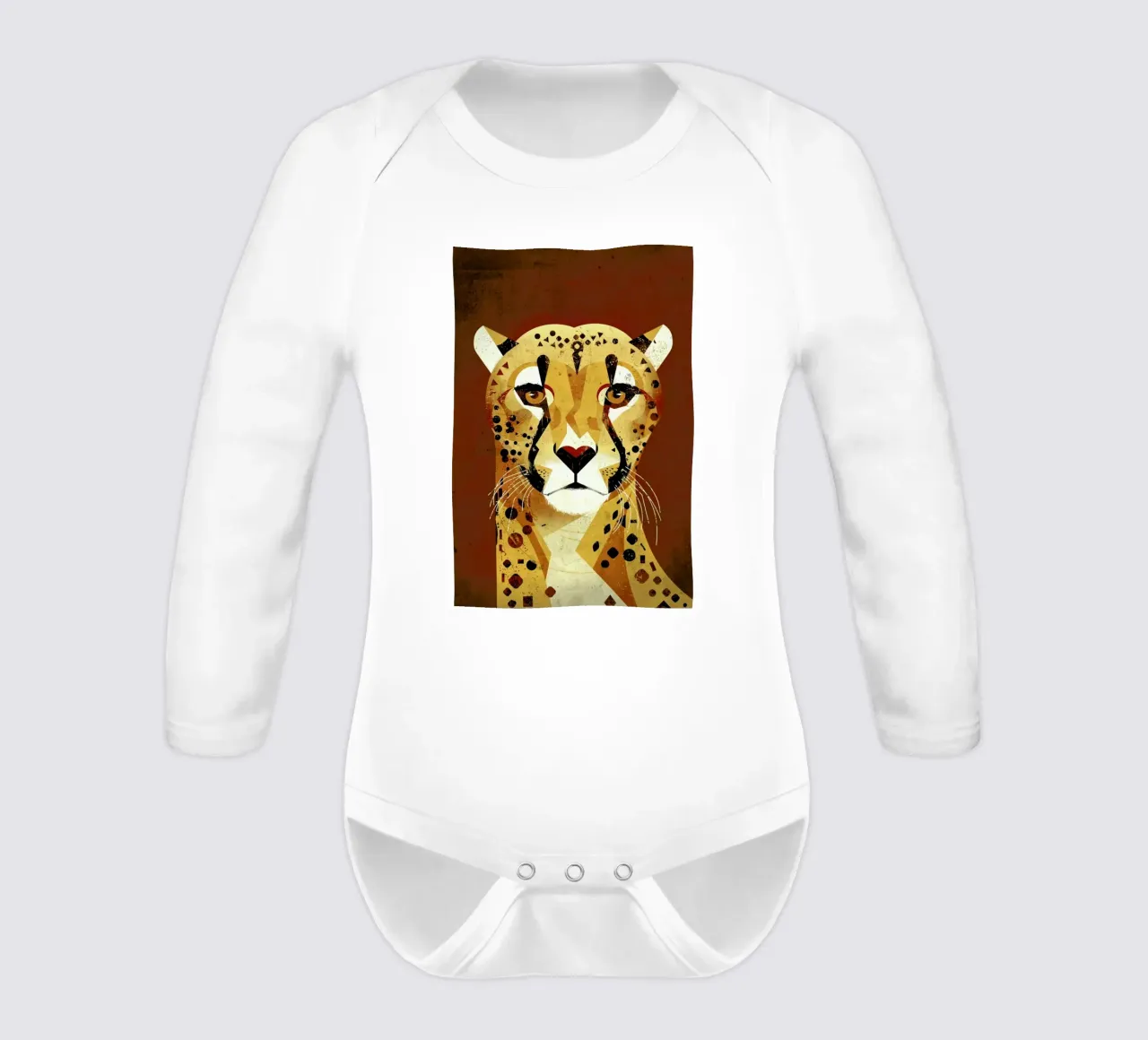 Cheetah Langarm Babybody von Dieter Braun