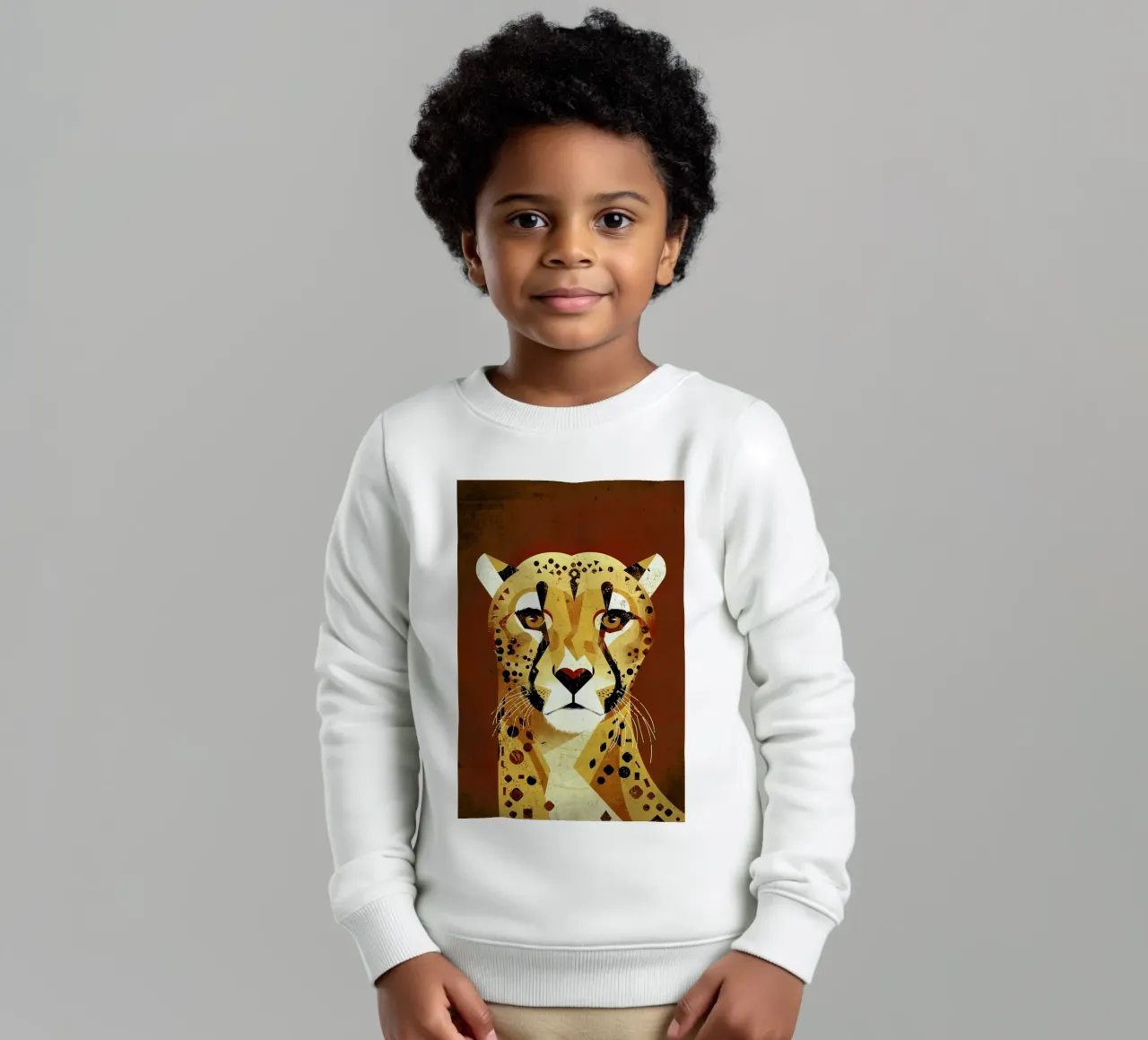 Cheetah kids sweatshirt by Dieter Braun