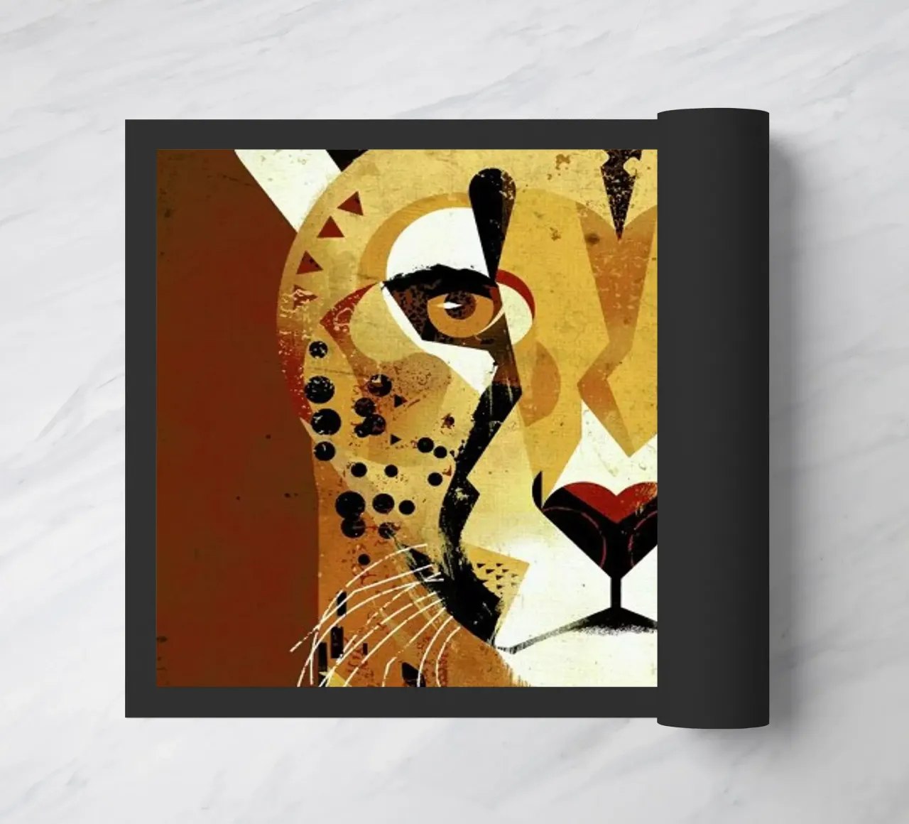 Cheetah doormat by Dieter Braun