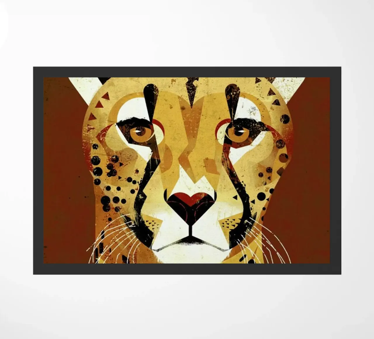 Cheetah doormat by Dieter Braun