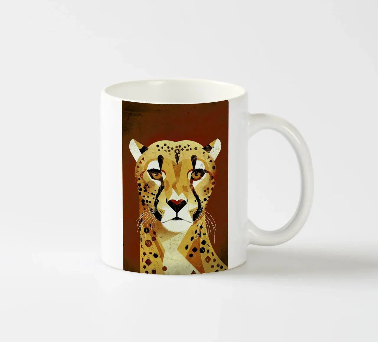 Cheetah tazza in ceramica da Dieter Braun