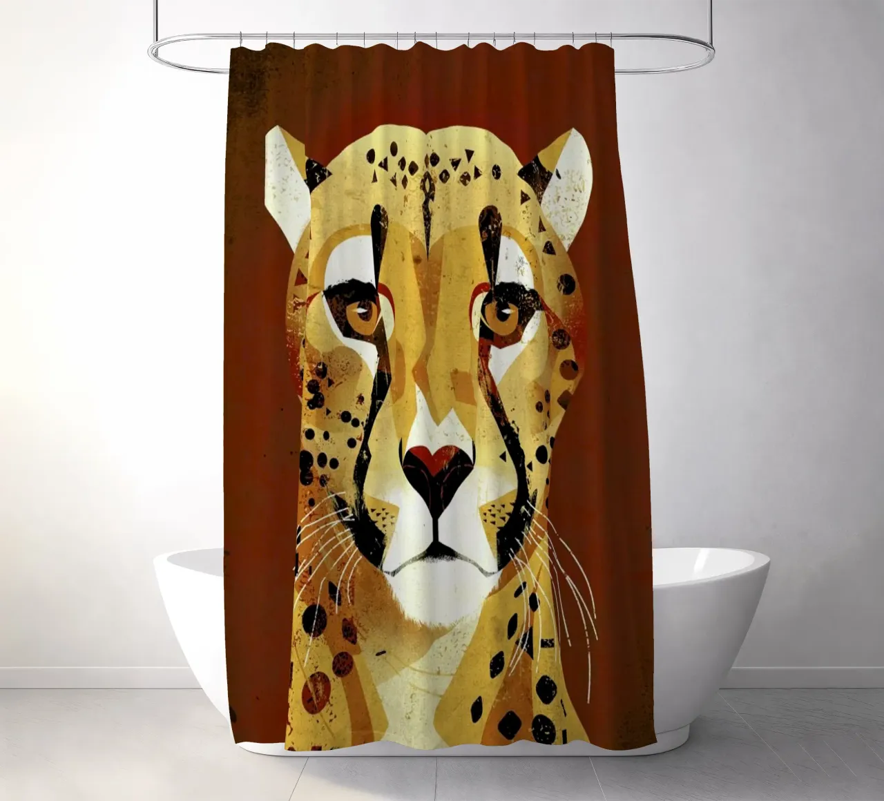 Cheetah shower curtain by Dieter Braun