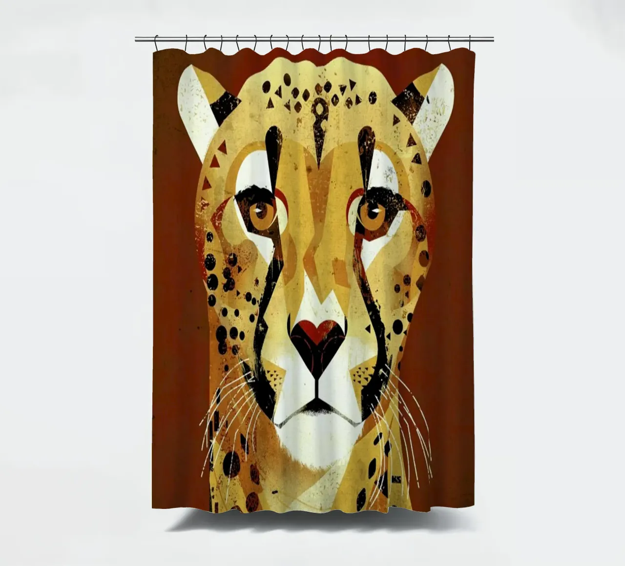 Cheetah shower curtain by Dieter Braun