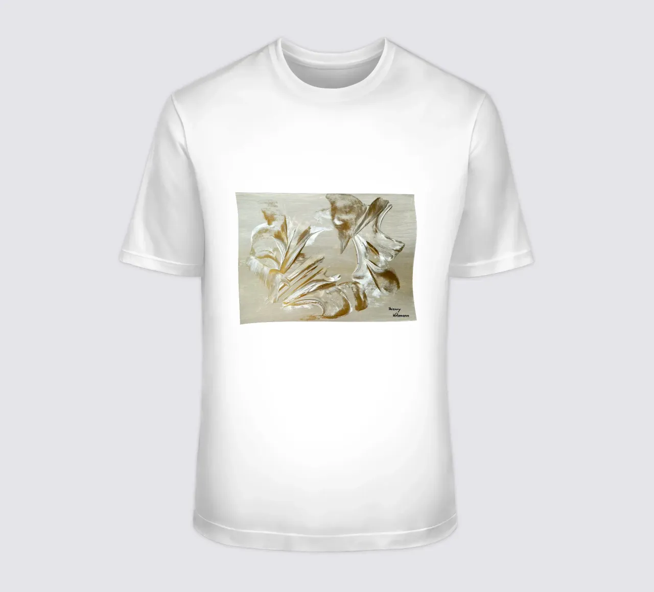 MESSAGE FROM THE HEART 22 T-Shirt von Thierry Vobmann Abstract painting