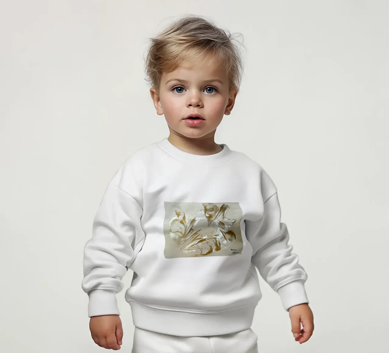 MESSAGE FROM THE HEART 22 felpa neonato da Thierry Vobmann Abstract painting