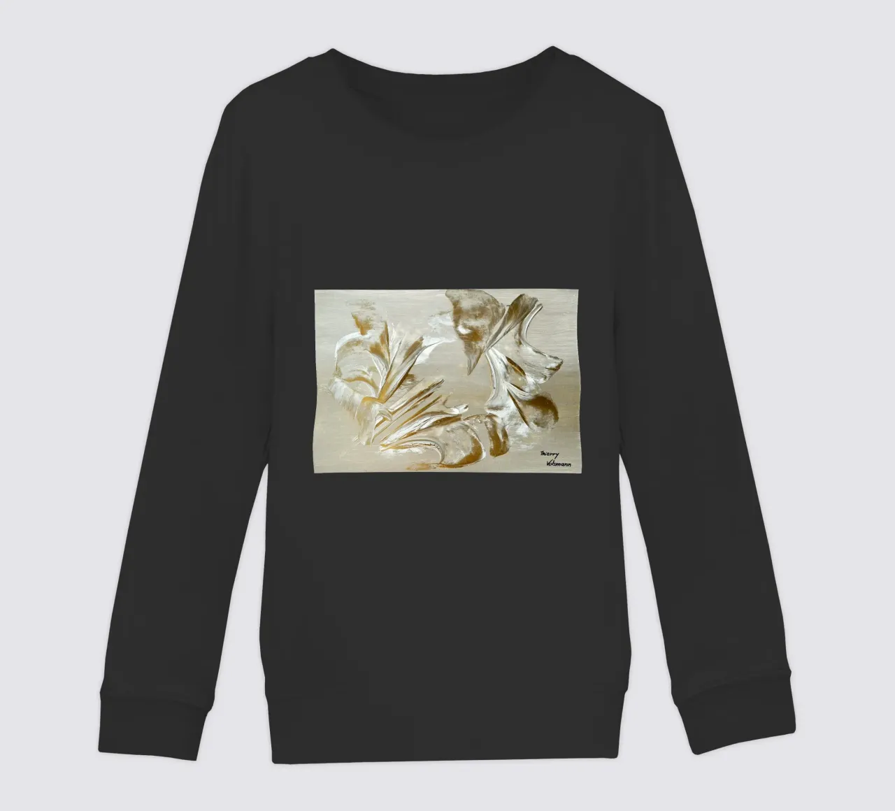 MESSAGE FROM THE HEART 22 felpa bambino da Thierry Vobmann Abstract painting