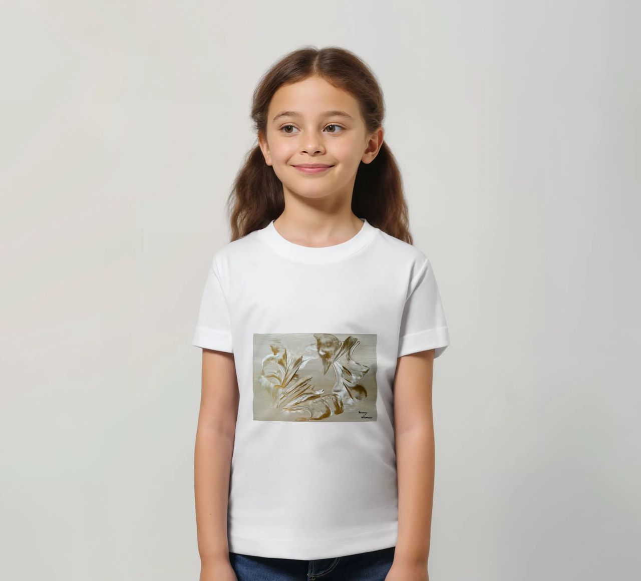 MESSAGE FROM THE HEART 22 t-shirt bambini da Thierry Vobmann Abstract painting