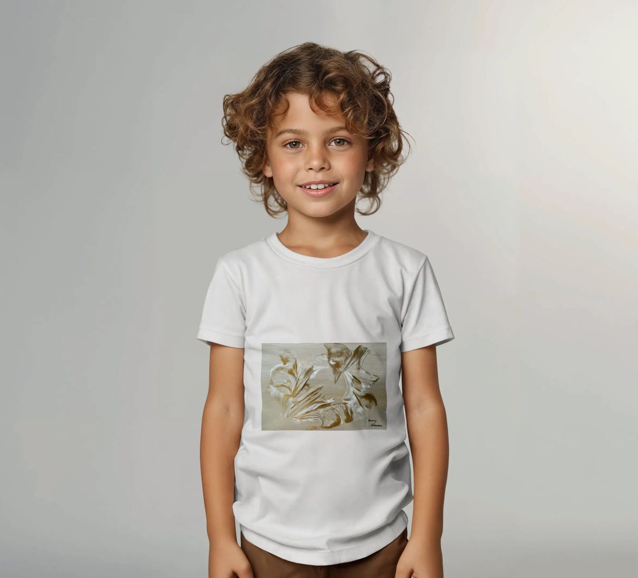 MESSAGE FROM THE HEART 22 t-shirt bambini da Thierry Vobmann Abstract painting