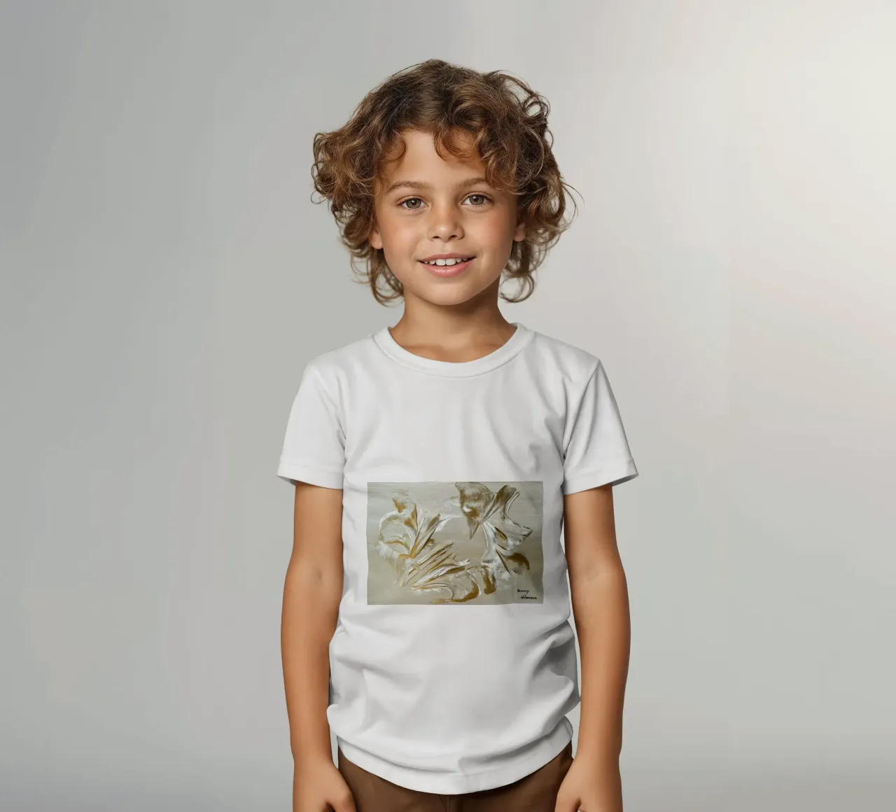 MESSAGE FROM THE HEART 22 t-shirt bambini da Thierry Vobmann Abstract painting
