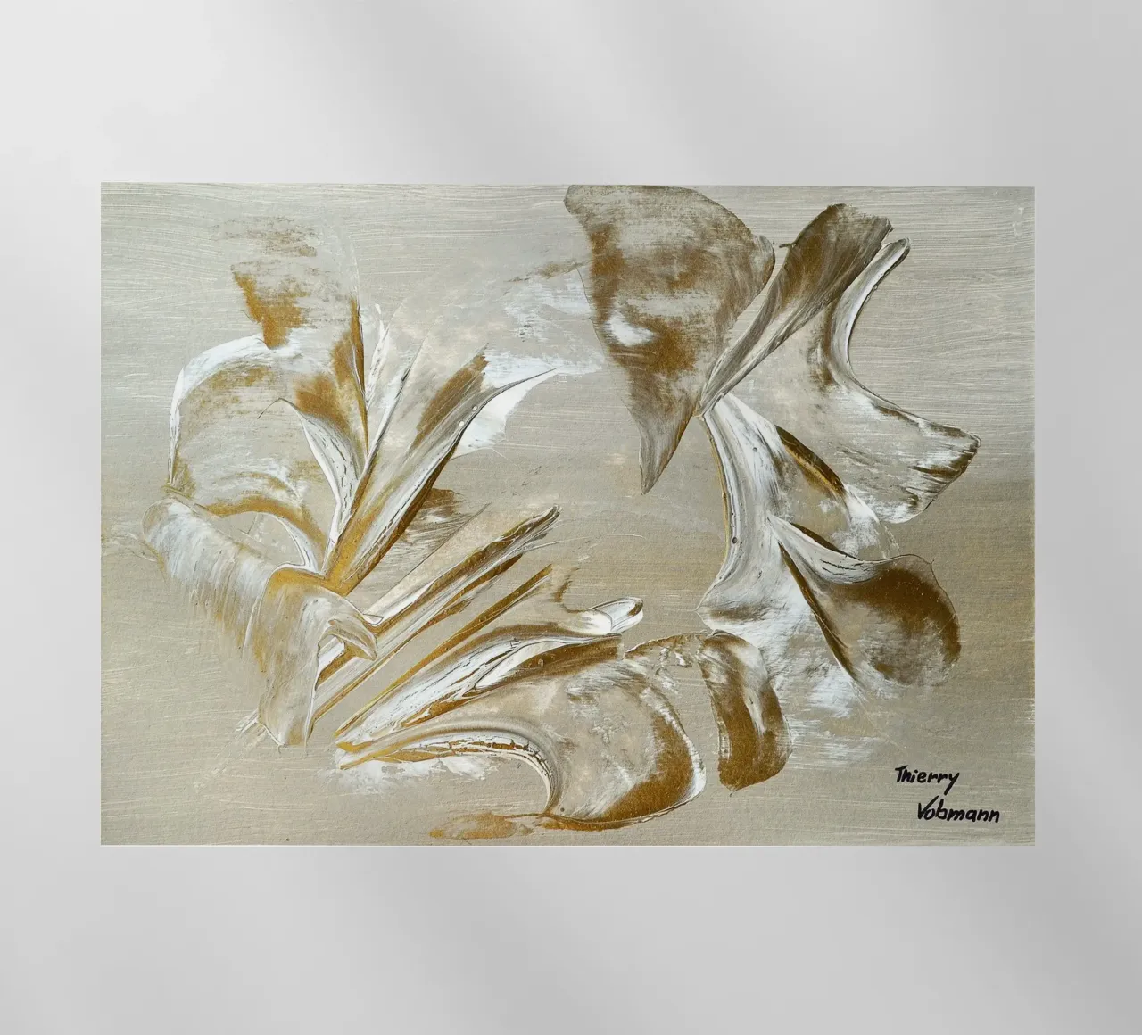 MESSAGE FROM THE HEART 22 pellicola backlit da Thierry Vobmann Abstract painting