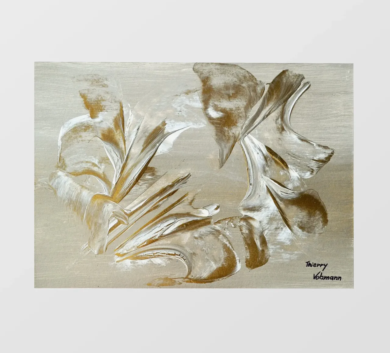 MESSAGE FROM THE HEART 22 pellicola backlit da Thierry Vobmann Abstract painting