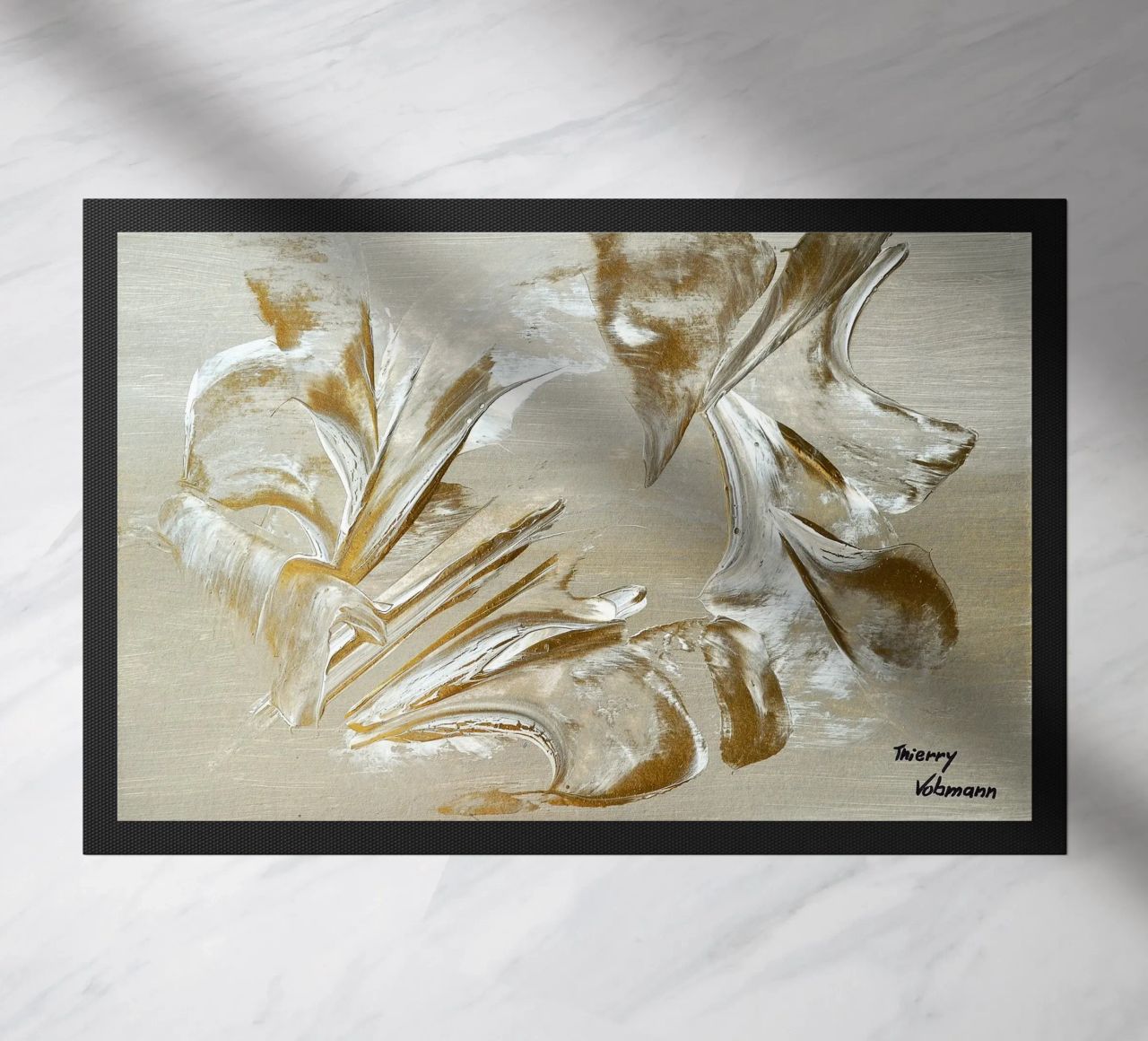 MESSAGE FROM THE HEART 22 zerbino da Thierry Vobmann Abstract painting