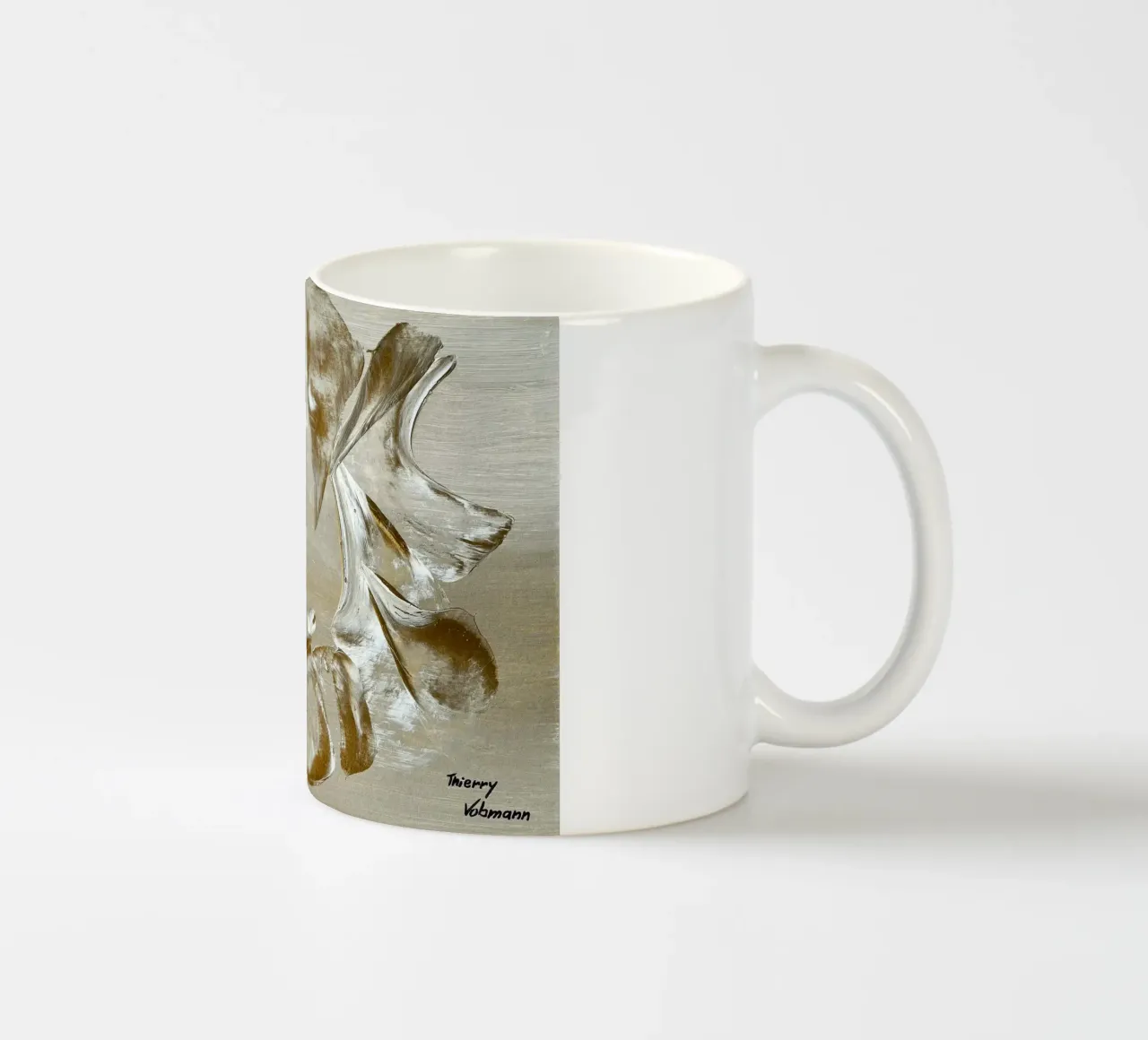 MESSAGE FROM THE HEART 22 Keramik Tasse von Thierry Vobmann Abstract painting