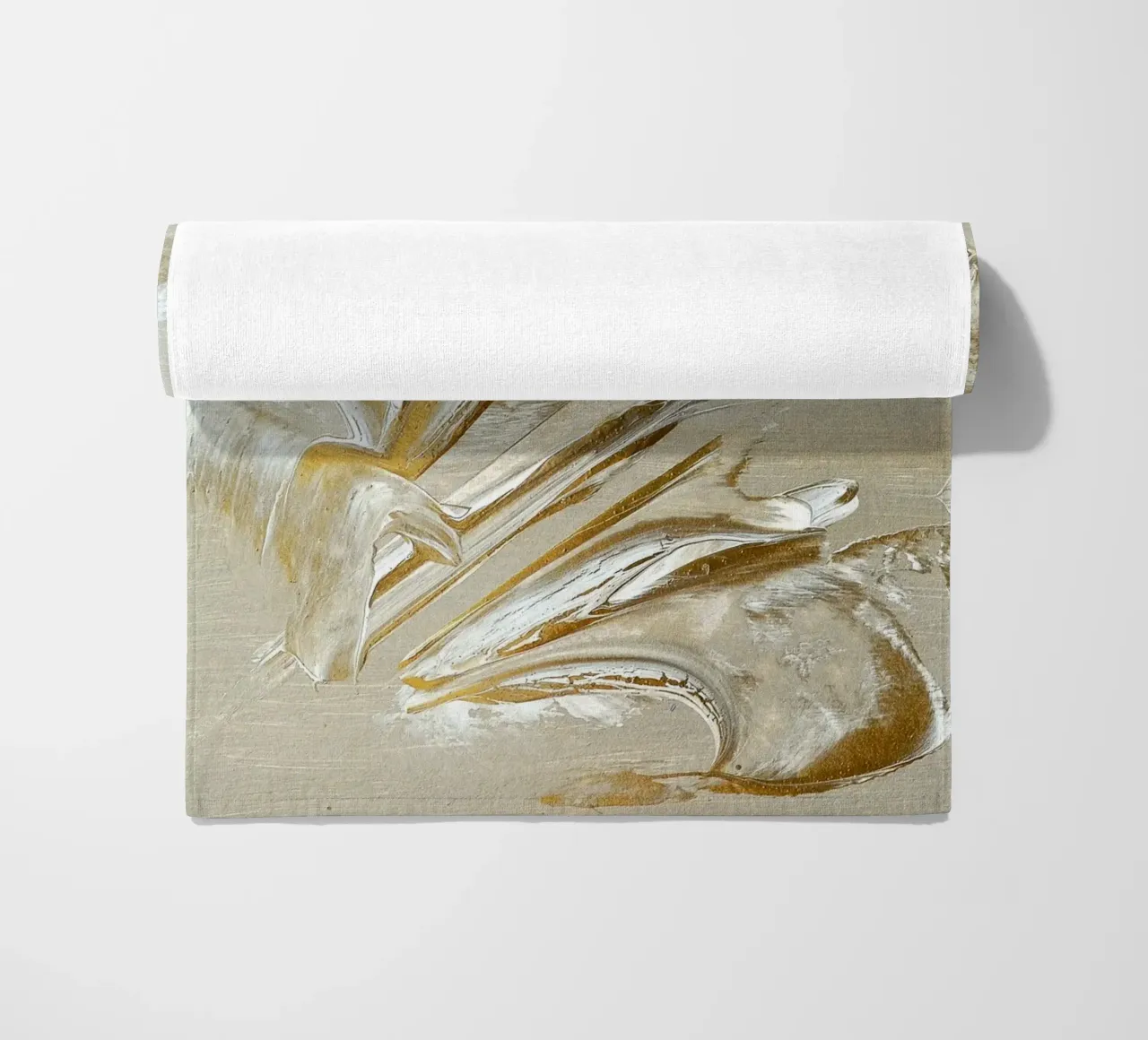 MESSAGE FROM THE HEART 22 Strandtuch von Thierry Vobmann Abstract painting