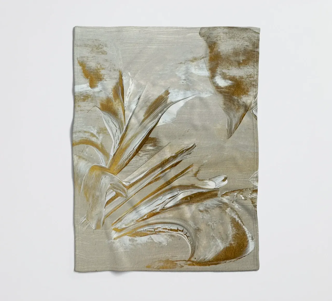 MESSAGE FROM THE HEART 22 Fleecedecke von Thierry Vobmann Abstract painting