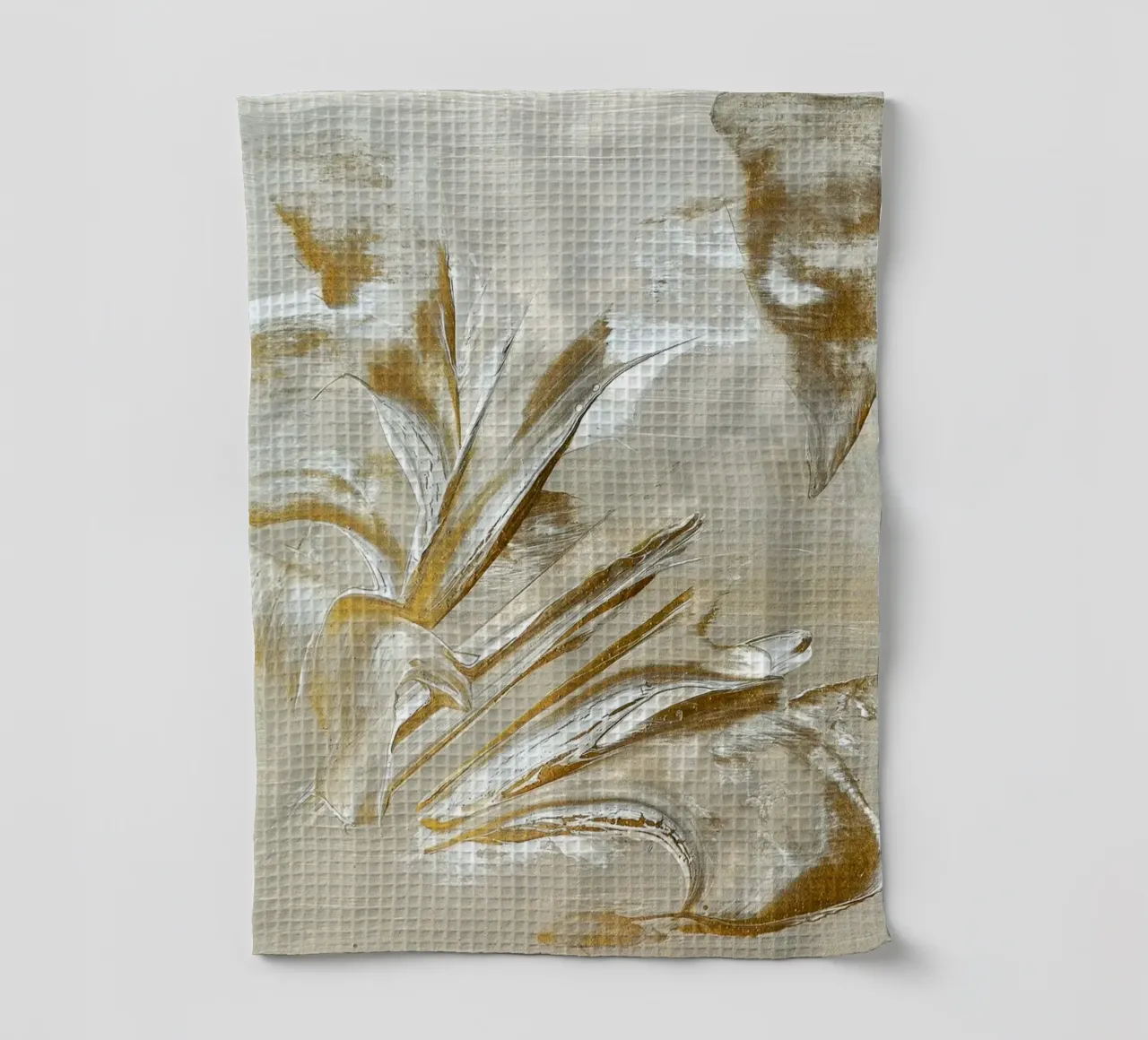 MESSAGE FROM THE HEART 22 torchon de Thierry Vobmann Abstract painting