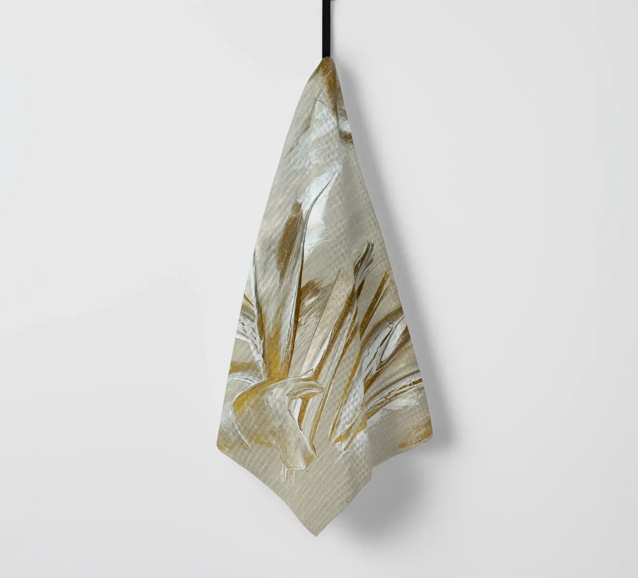 MESSAGE FROM THE HEART 22 torchon de Thierry Vobmann Abstract painting